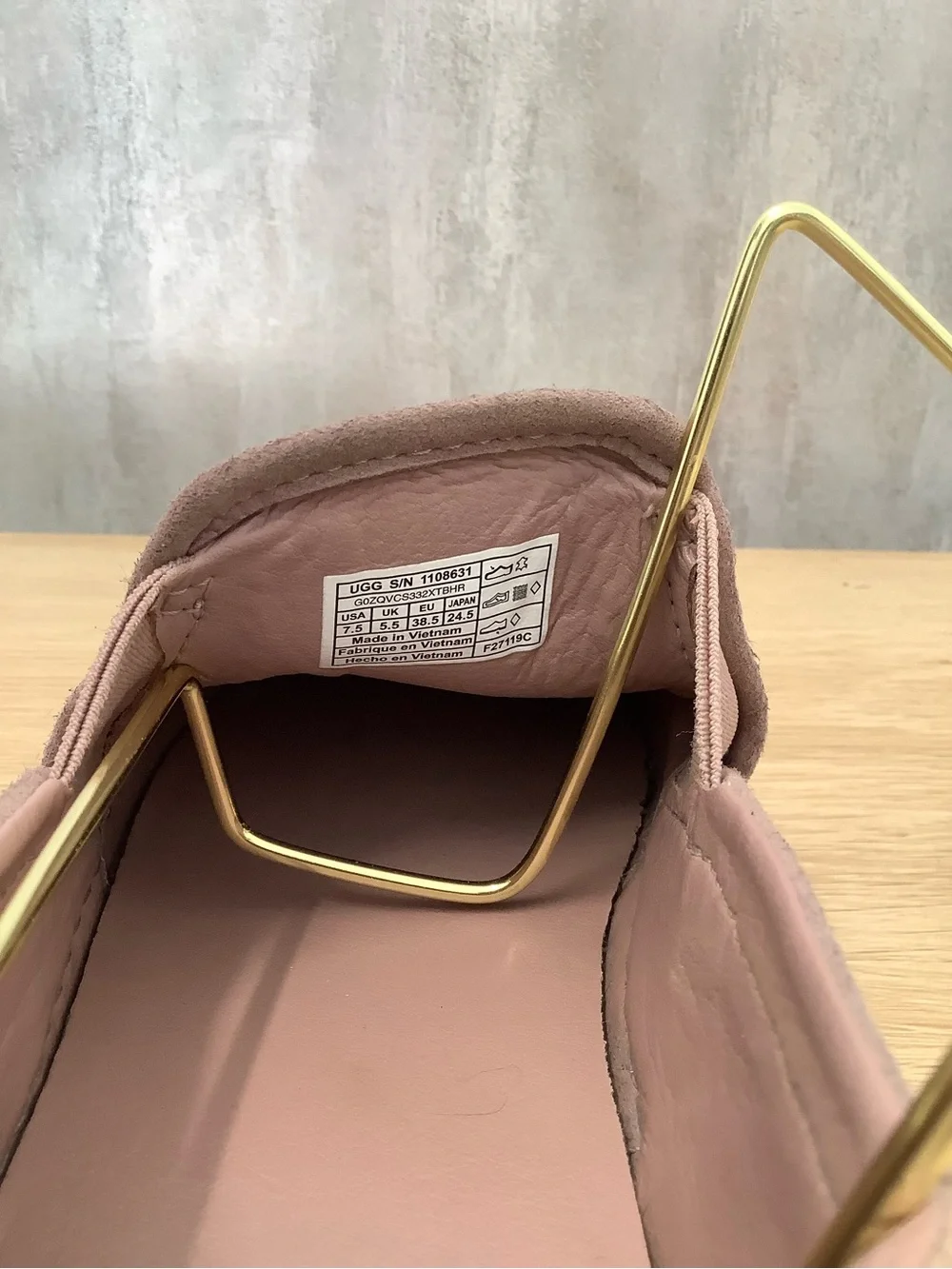 UGG Women's Mauve Slip-On Suede Sneakers